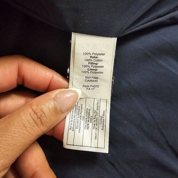 J Crew Authentic Outerwear Navy Puffer Vest Mens Small - Picture 5 of 5